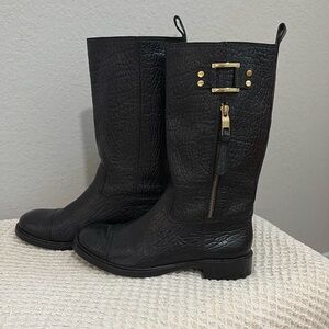 Tory Burch Corey Mid Calf leather boot